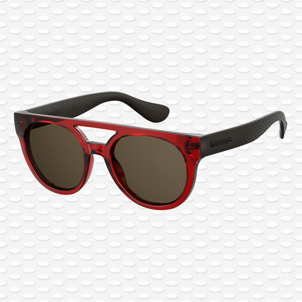Havaianas Eyewear Buzios Solid - Óculos de Sol Vermelhos Burgundy image number null